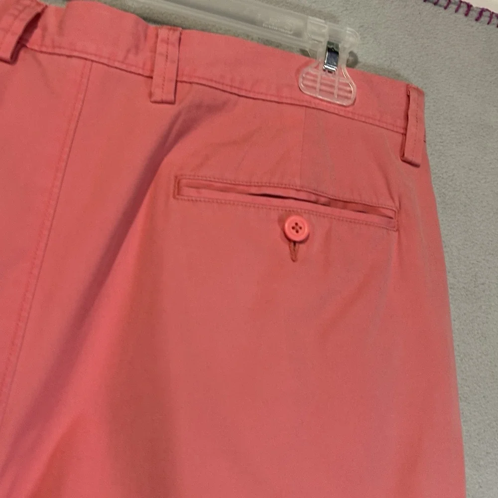 J. Crew Chino Shorts Mens 34 Coral Orange Cotton Outdoor Preppy Golf Tag Size 32